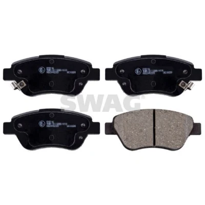 Bilde av SWAG 40 91 6627 Bremseklosser framaksel med akustisk slitasjevarsel OPEL: Corsa D Hatchback, Adam, FIAT: Doblo II Stasjonsvogn, Panda Hatchback
