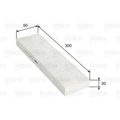 Bilde av VALEO 715754 Kupéfilter Partikkelfilter 300 90 30 CLIMFILTER COMFORT