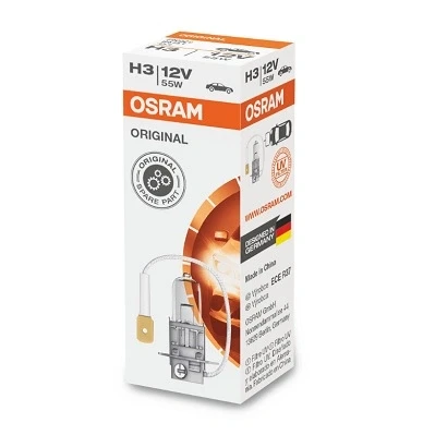 Bilde av OSRAM 64151 Lyspære, fjernlys H3 12V 55W 3200K Halogen BMW: 5 Touring, 3 Sedan, VOLVO: V70 2, S60 I, VOLKSWAGEN: Passat B5 GP Sedan
