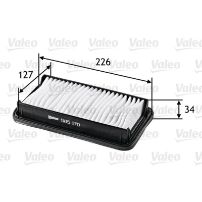 Bilde av VALEO 585170 Luftfilter 35 129 227 Filterinnsats SUZUKI: SX4 I Hatchback