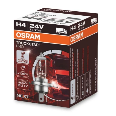 Bilde av OSRAM 64196TSP Lyspære, fjernlys H4 24V 75/70W 3200K Halogen