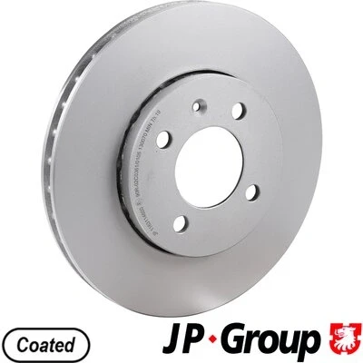Bilde av JP GROUP 1163114600 Bremseskiver framaksel 256 22 4 utvendig ventilert belagt VOLKSWAGEN: up! Hatchback, SKODA: Citigo, Citigo e iV, SEAT: Mii