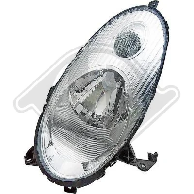Bilde av DIEDERICHS 6024081 Frontlykter venstre H4 krom NISSAN: MICRA 3