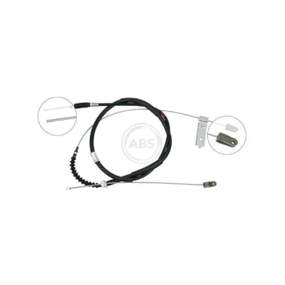 Bilde av A.B.S. K12535 Bremsekabel 2345, 413 Trommelbrems for venstreratt TOYOTA: HILUX 6 Pick up, 5 up