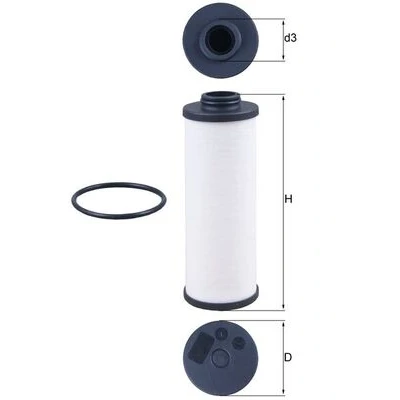 Bilde av MAHLE ORIGINAL HX 186D Automatgirfilter AUDI: A6 C7 Avant, A5 B8 Sportback, Allroad