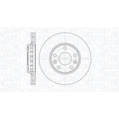 Bilde av MAGNETI MARELLI 361302040110 Bremseskiver 280, 280 24 5 68 innvendig ventilert RENAULT: MEGANE 3 Grandtour, Zoe, SCENIC 3, DACIA: Duster SUV
