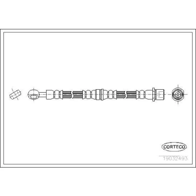 Bilde av CORTECO 19032493 Bremseslange framaksel 564