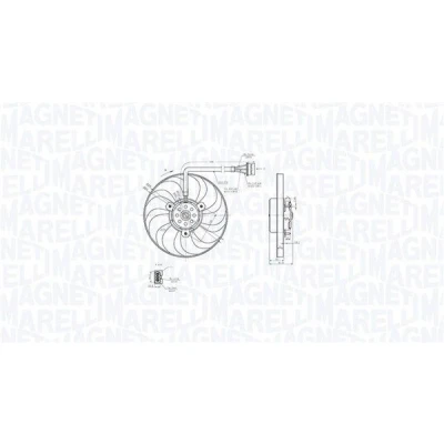 Bilde av MAGNETI MARELLI 069422883010 Kjølevifte 294 12 114 VOLKSWAGEN: Polo IV Hatchback, Golf 4 Variant