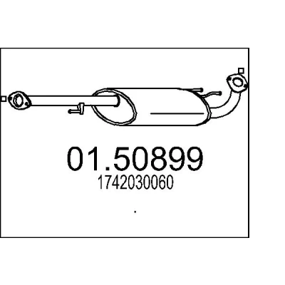 Bilde av Midtre eksospotte MTS 01.50899