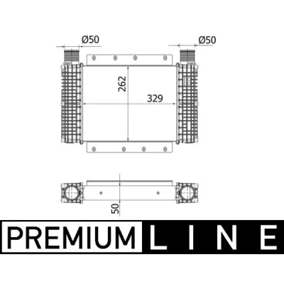 Bilde av MAHLE ORIGINAL CI 544 000P Ladeluftkjøler