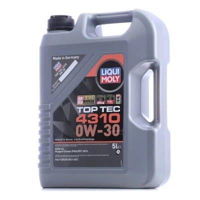 Bilde av Liqui Moly Top Tec 4310 0W 30 5l Motorolje 2362 TOYOTA: ProAce Verso, Avensis III Stasjonsvogn, RAV4 SUV, PEUGEOT: Partner II Van, 3008 I