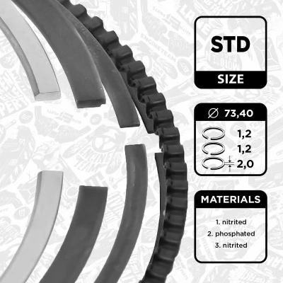 Bilde av Stempelringsett, chevrolet,opel,suzuki,vauxhall