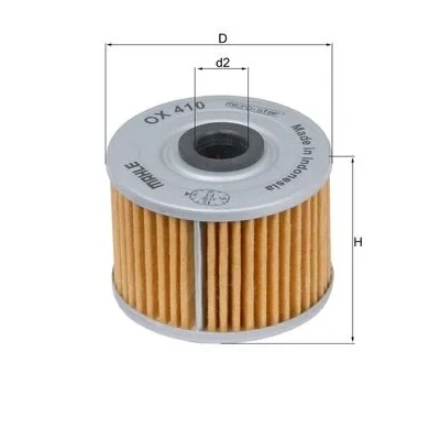 Bilde av MAHLE ORIGINAL OX 410 Oljefilter Filterinnsats