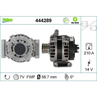 Bilde av VALEO 444289 Dynamo 14V 180A FORD: Transit V363 Van