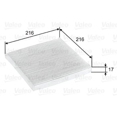 Bilde av VALEO CLIMFILTER COMFORT 698796 Kupéfilter Partikkelfilter 215 214 19 TOYOTA: Land Cruiser Prado 120, Prius III Hatchback, Yaris I Hatchback
