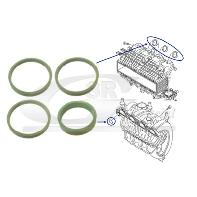 Bilde av Tetningssett, innsugningsmanifold seat, skoda, vw OE 036129717E, 036129717P, 04C129717B