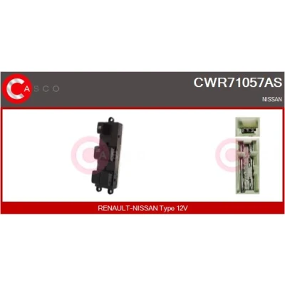 Bilde av CASCO CWR71057AS Bryter, vindusløfter foran NISSAN: Qashqai / Qashqai+2 I, Pathfinder 3