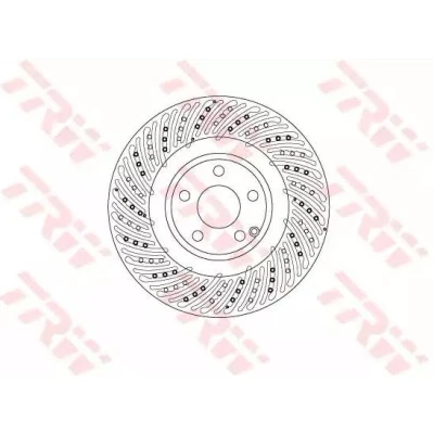 Bilde av TRW DF6674S Bremseskiver 344 32 5 112 perforert / ventilert spraylakkert MERCEDES BENZ: E Klasse T modell, Sedan, SLK