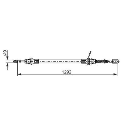 Bilde av BOSCH 1 987 482 924 Bremsekabel 1292, 685 CHRYSLER: VOYAGER 4