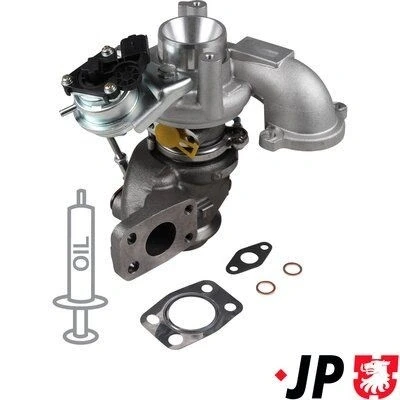 Bilde av JP GROUP 4117400400 Turbolader Eksosturbolader inkl. tetningssett PEUGEOT: 308 I SW, Expert II Tepee, CITROËN: Jumpy MPV
