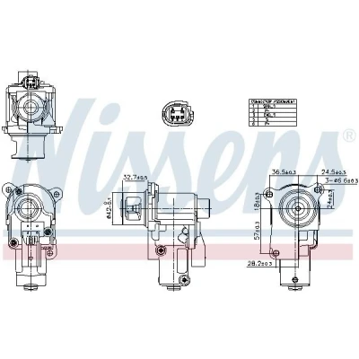 Bilde av NISSENS 98552 EGR Ventil VOLKSWAGEN: Golf 6, 6