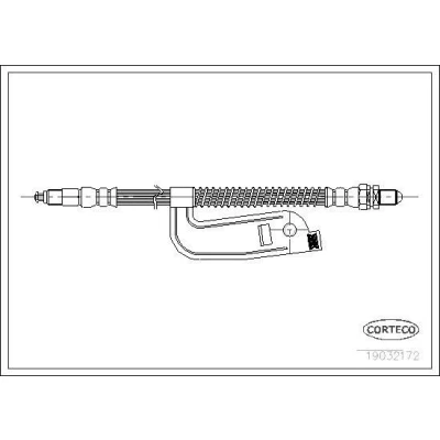 Bilde av CORTECO 19032172 Bremseslange 445 M10X1
