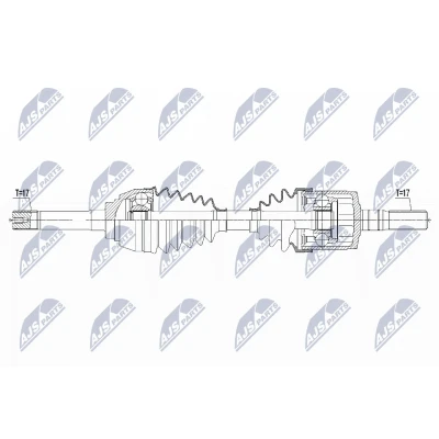Bilde av Drivaksel, Framaksel, Framaksel høyre, venstre, isuzu d max ii, flak/chassi 8 98147 245 1, 2