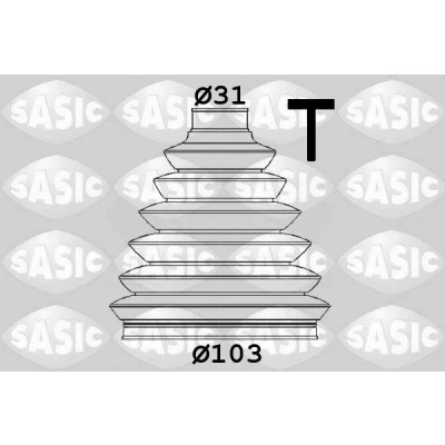 Bilde av SASIC 1906153 Drivakselmansjett hjulside Termoplast AUDI: Q5, A4 B8 Avant, A6 C6 Avant