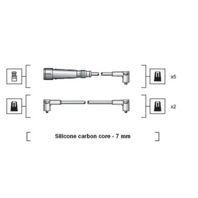 Bilde av MAGNETI MARELLI 941318111047 Pluggledninger AUDI: 100 C4 Sedan, C3 90 B3