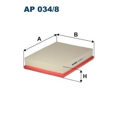 Bilde av FILTRON AP 034/8 Luftfilter 49,5 205 257 Filterinnsats NISSAN: NP300 Navara Pick up