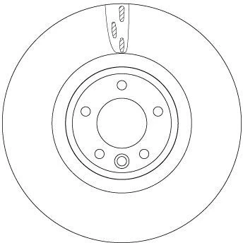 Bilde av TRW DF6957S Bremseskiver 380 34 5 120 ventilert spraylakkert høy karbon LAND ROVER: Range Rover Sport, 4, Discovery