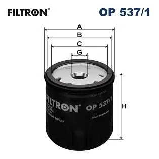 Bilde av FILTRON OP 537/1 Oljefilter M 20 X 1.5 Påskruingsfilter FIAT: Ducato I Flatvogn lastebil/Chassis, Van, Barchetta, ALFA ROMEO: 156 Sportwagon