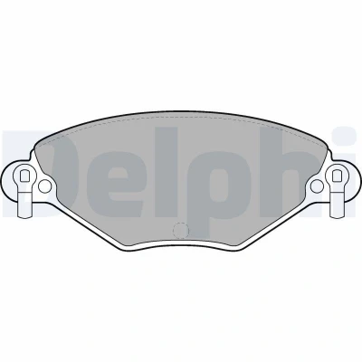 Bilde av DELPHI LP1654 Bremseklosser inkl. slitasjevarselkontakt med antihyle blikk tilbehør CITROËN: C5 I Stasjonsvogn, II Hatchback