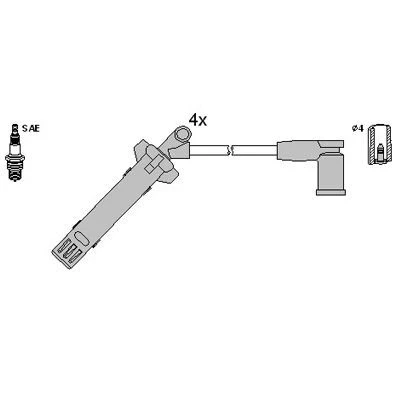 Bilde av HITACHI 134966 Pluggledninger