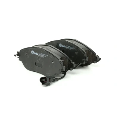 Bilde av BREMBO P 85 131 Bremseklosser inkl. slitasjevarselkontakt med bremsecaliperskruer, antihyle blikk uten tilbehør VOLKSWAGEN: Golf 7, Sharan II