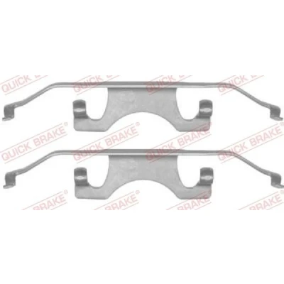 Bilde av QUICK BRAKE 109 1241 Tibehørsett, skivebremse belegg BMW: 5 Touring, Sedan