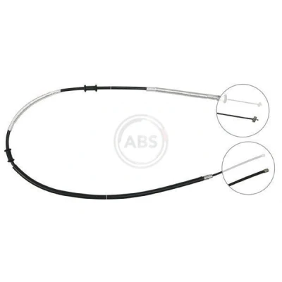 Bilde av A.B.S. K18058 Bremsekabel 1736 Trommelbrems for høyre/venstre ratt FIAT: Doblo I Cargo
