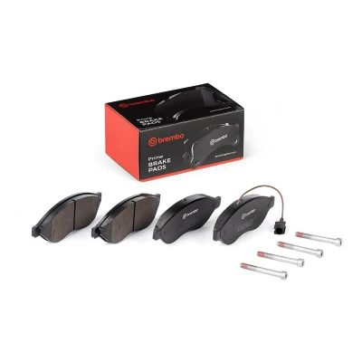 Bilde av BREMBO P 23 200 Bremseklosser inkl. slitasjevarselkontakt med bremsecaliperskruer tilbehør FIAT: Ducato III Flatvogn lastebil / Chassis