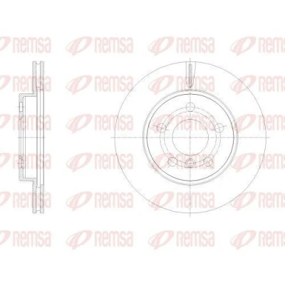 Bilde av REMSA Bremseskive BMW: framaksel 280mm 20mm 5 ventilert 62532.10 34116861649,34116866293,6861649,6866293 Bremseskiver, Skivebremser