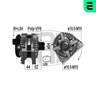 Bilde av Dynamo, jaguar xf i, land rover range evoque, BJ32 10300 AC, LR0 28116, 31026