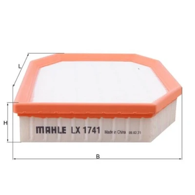 Bilde av MAHLE ORIGINAL LX 1741 Luftfilter 47,3 202 293,6 Filterinnsats BMW: 5 Sedan, Touring, 7