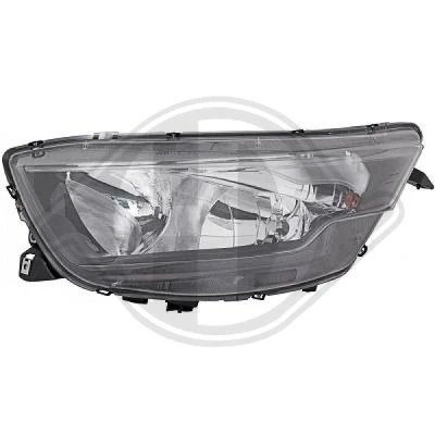 Bilde av DIEDERICHS 3590281 Frontlykter venstre H7/H1 med motor for høydejustering hovedlys