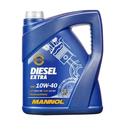 Bilde av Mannol Diesel Extra 10W 40 5l Motorolje MN7504 5 VOLKSWAGEN: Transporter 4 Bus, Polo IV Hatchback, 5, MERCEDES BENZ: B Klasse, Viano