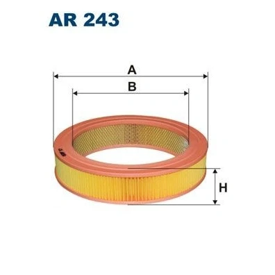 Bilde av FILTRON AR 243 Luftfilter 59 280 Filterinnsats MAZDA: B Serie Pick up, 626 III Hatchback, Sedan