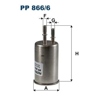 Bilde av FILTRON PP 866/6 Drivstoffilter ledningsfilter 8 VOLVO: V70 3, V60 I, XC70 II Stasjonsvogn