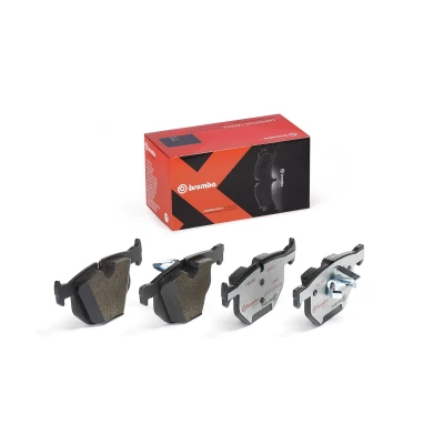 Bilde av BREMBO P 06 056X Bremseklosser klargjort for slitasjeindikator med kolbleklips uten tilbehør BMW: X5, X6