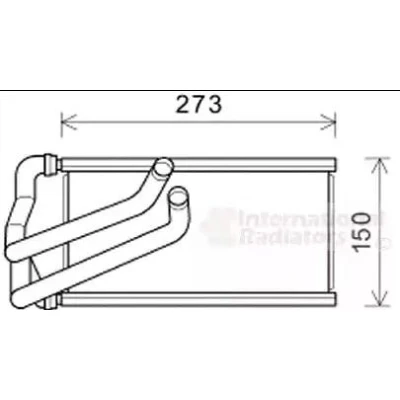 Bilde av VAN WEZEL 07006140 Varmeveksler FIAT: Freemont
