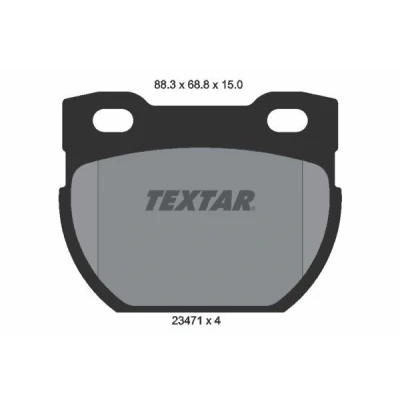 Bilde av TEXTAR 2347101 Bremseklosser ikke klargjort for slitasjeindikator LAND ROVER: Defender Pick up, SUV