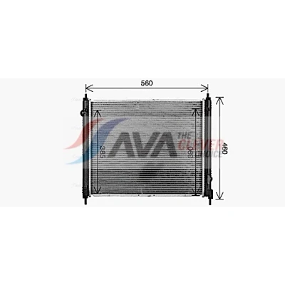 Bilde av Radiator, motorkjøling nissan juke, juke van, pulsar halvkombi OE 214101KK0A, 214101KK0B, 214101KK0C