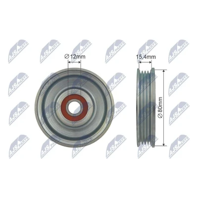 Bilde av Strammerull, kilerem med ribber, nissan cabstar, np300 navara, pathfinder iii, 11925 EB70A, VC801, 11925VC80A, VC80A, 11927V